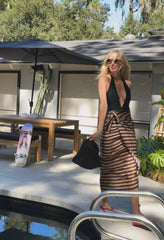 PETITE POLKA DOT BLACK & TAN