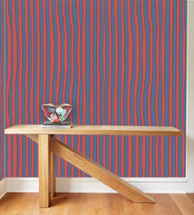 BATIK STRIPE BLOOD ORANGE