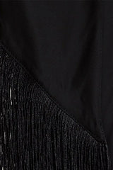 BLACK SILK FRINGE