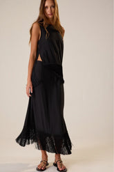 BLACK SILK FRINGE