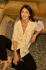 CREAM SILK EMBROIDERY