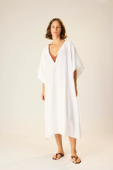 WHITE FLAT COTTON