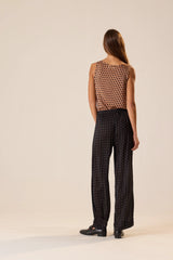 GRANDE POLKA DOT BLACK & TAN