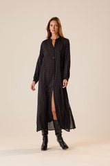 PETITE POLKA DOT BLACK & TAN