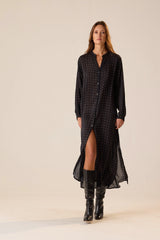 PETITE POLKA DOT BLACK & TAN
