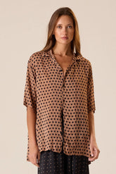 GRANDE POLKA DOT BLACK & TAN
