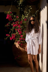 WHITE FLAT COTTON