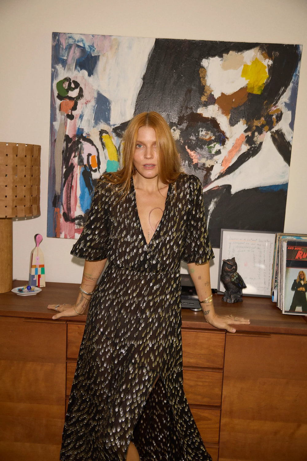 METALLIC CHIFFON