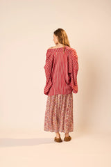 PETITE STRIPE RHUBARB