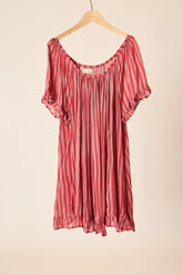 PETITE STRIPE RHUBARB