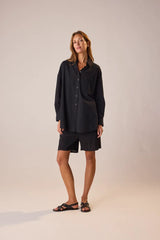 BLACK FLAT COTTON