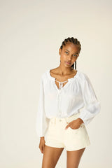 WHITE FLAT COTTON