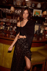 BLACK SILK EMBROIDERY