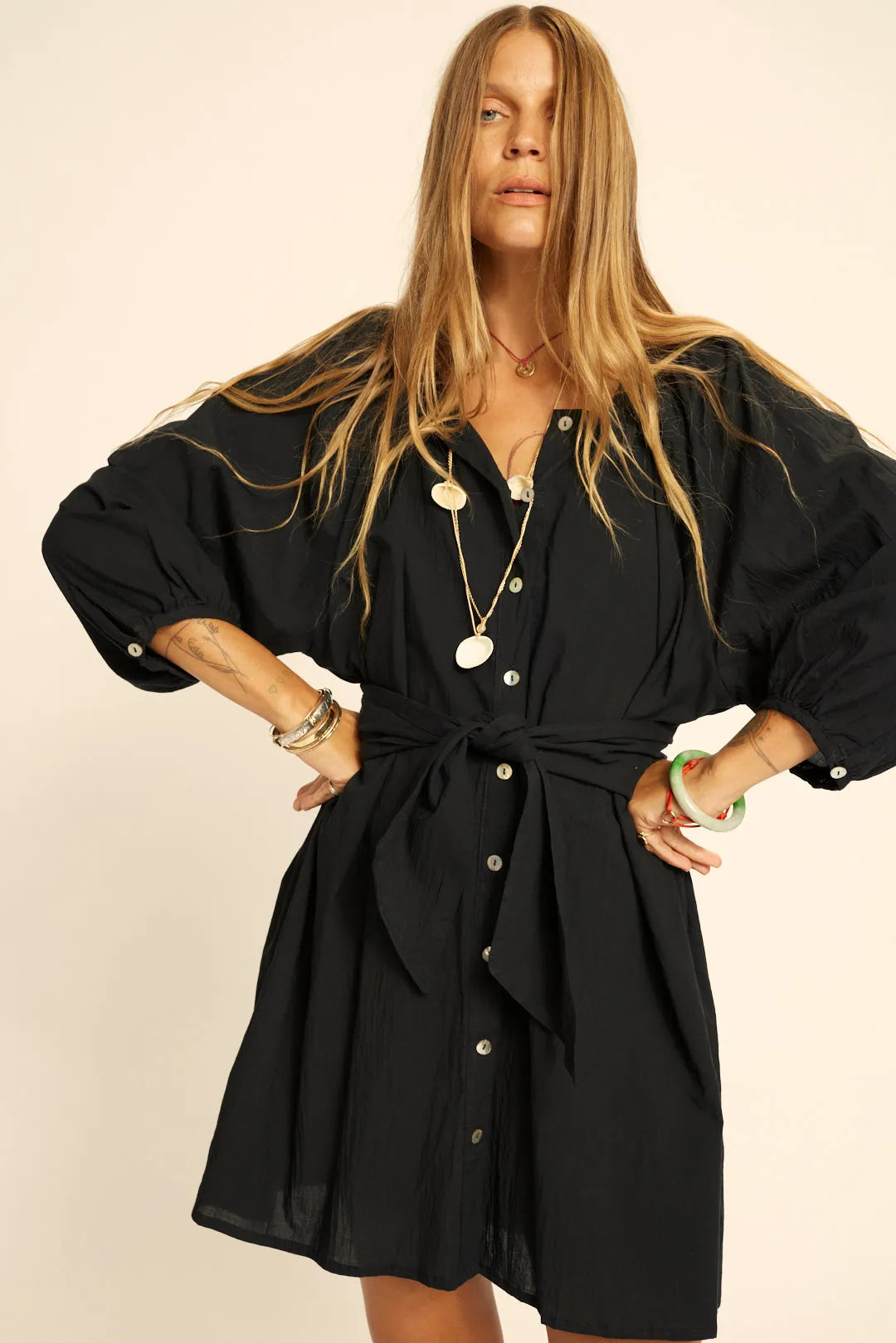 BLACK FLAT COTTON