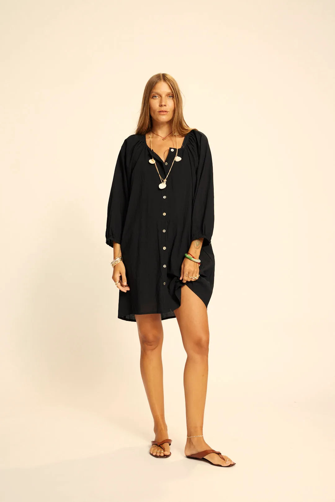 BLACK FLAT COTTON
