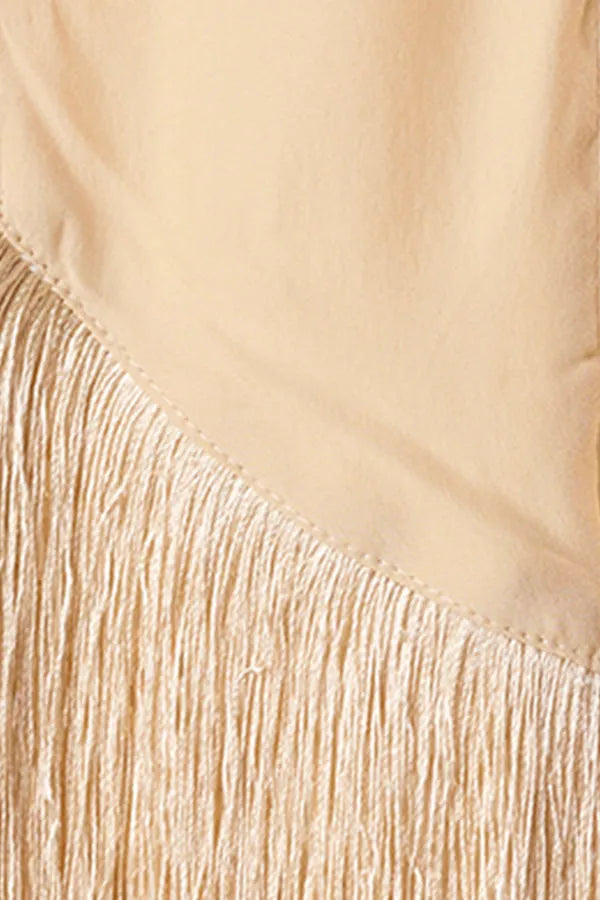 CREAM SILK FRINGE