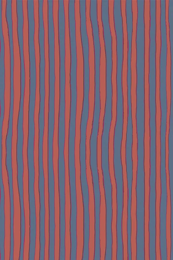 BATIK STRIPE BLOOD ORANGE