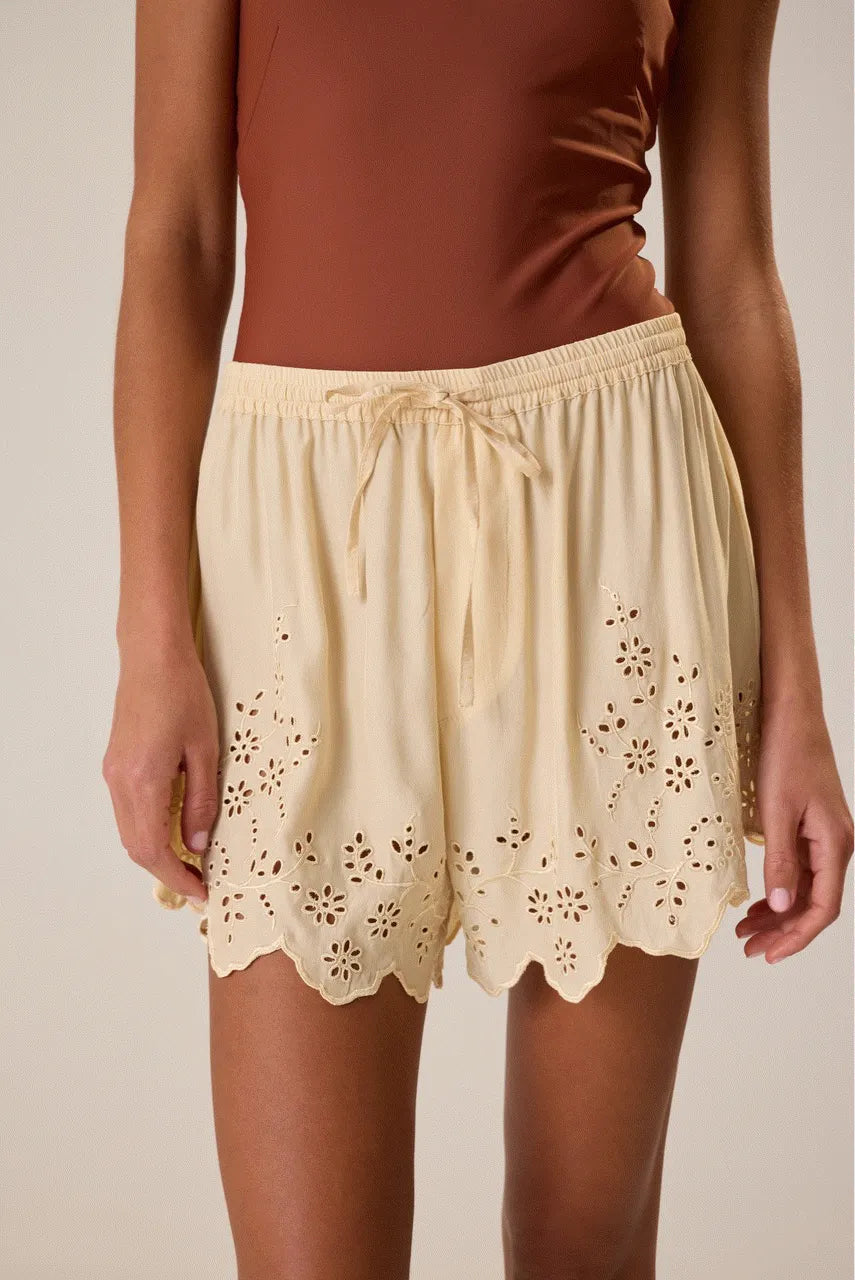 CREAM SILK EMBROIDERY