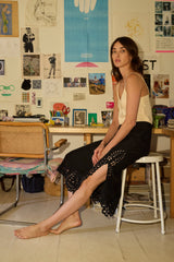BLACK SILK EMBROIDERY