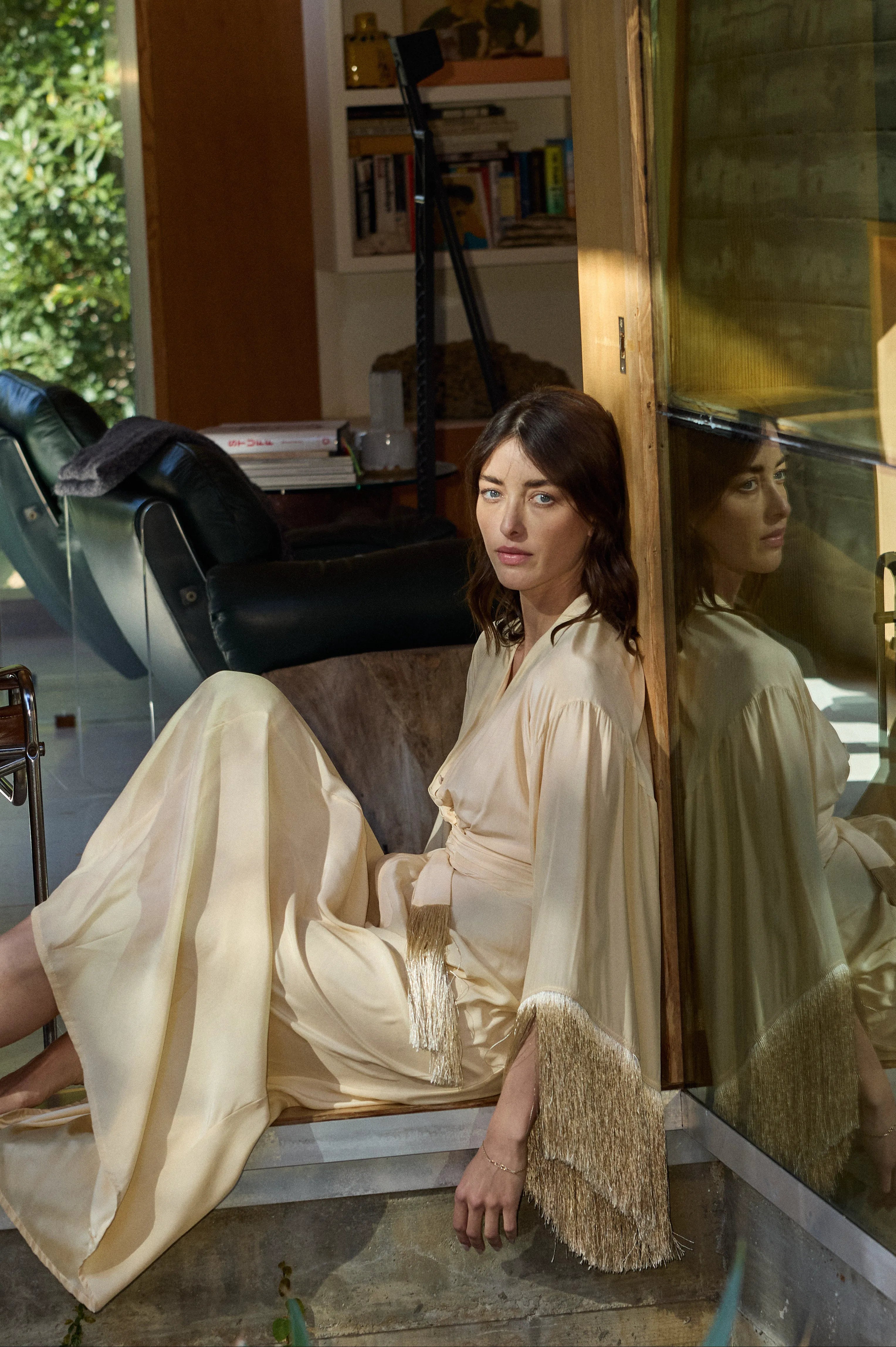 CREAM SILK FRINGE