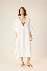 WHITE FLAT COTTON