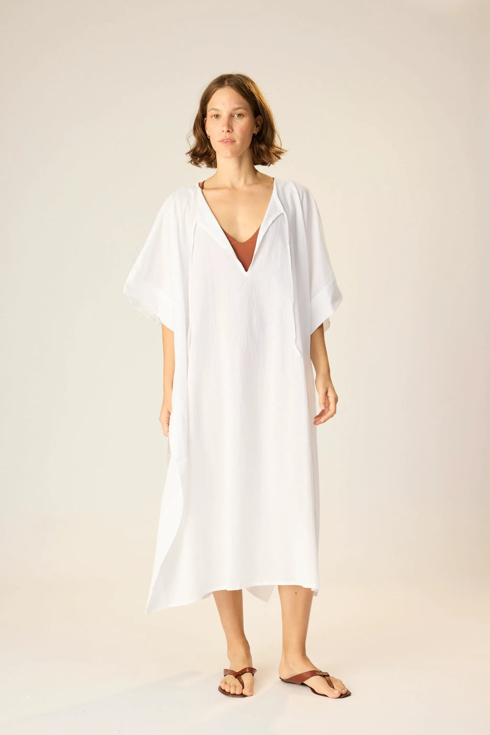 WHITE FLAT COTTON