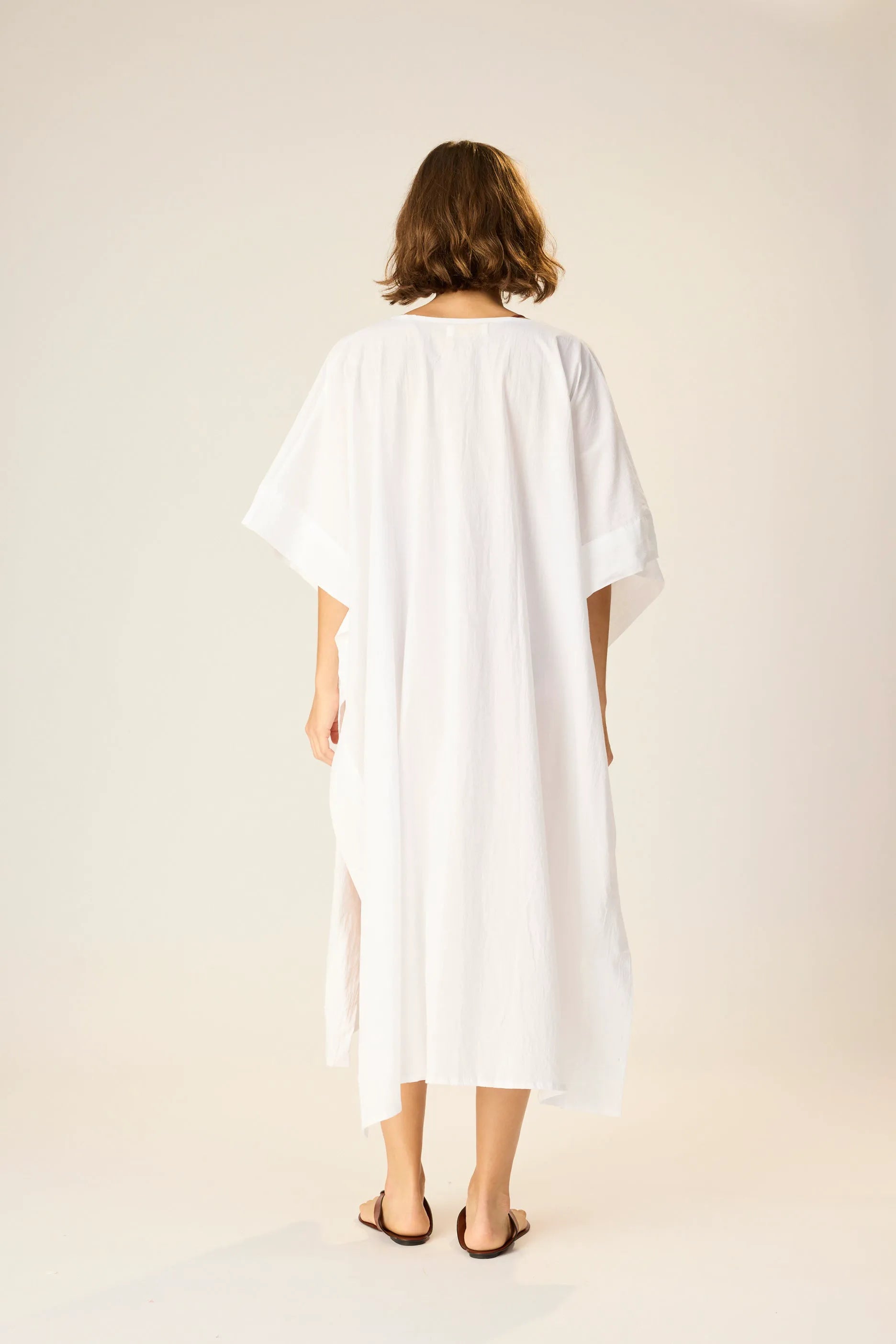 WHITE FLAT COTTON