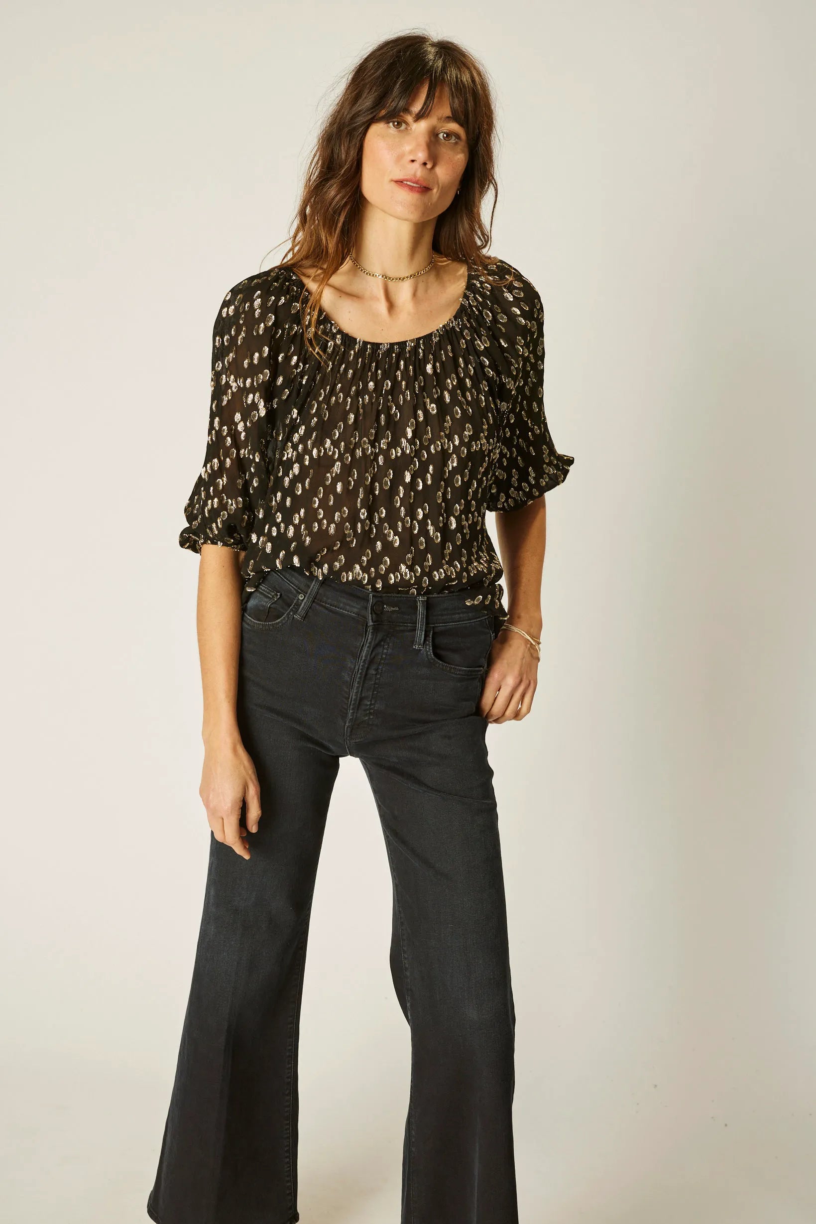 METALLIC CHIFFON
