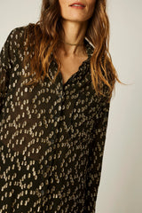 METALLIC CHIFFON