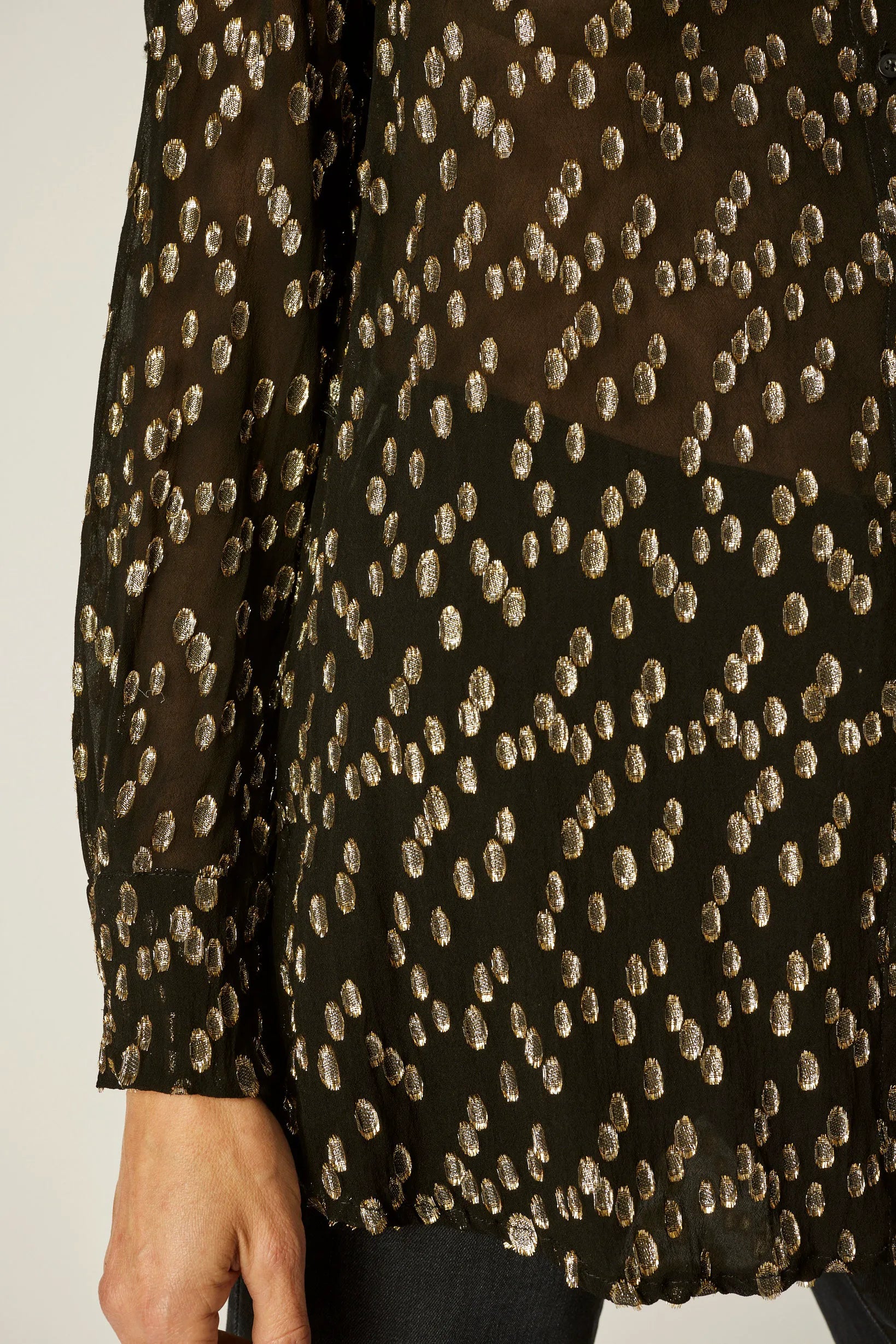 METALLIC CHIFFON
