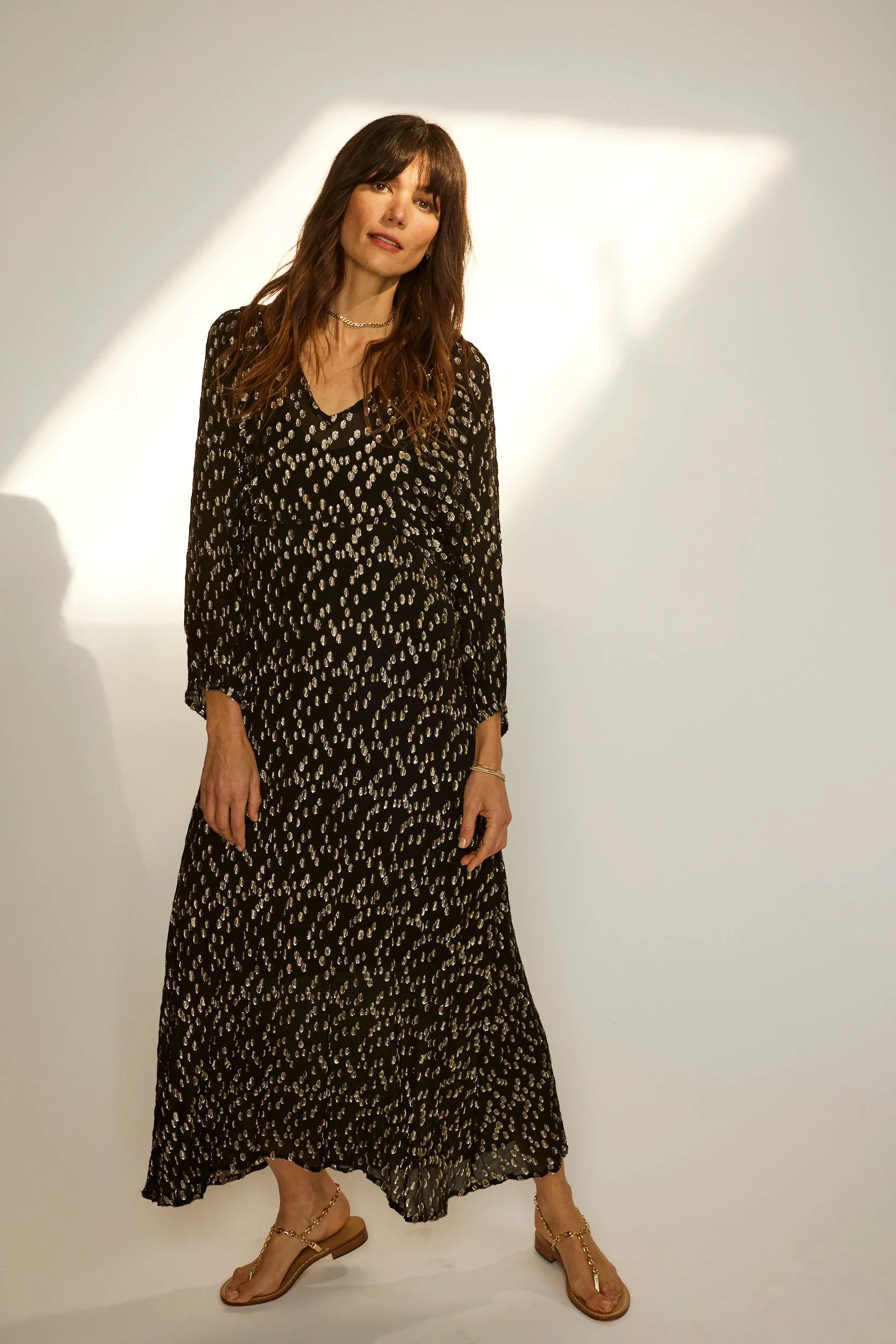 METALLIC CHIFFON