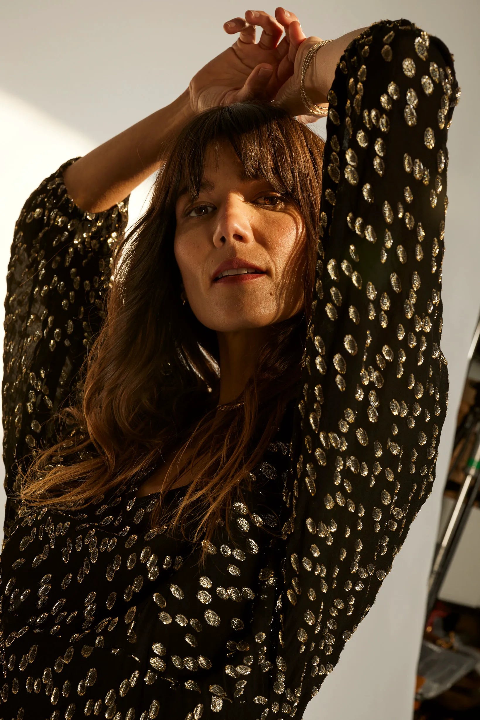 METALLIC CHIFFON