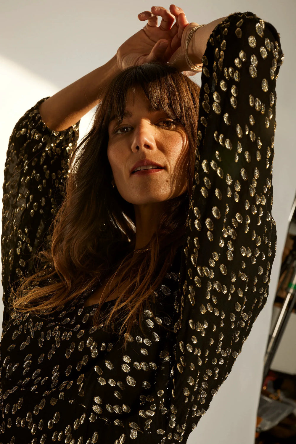 METALLIC CHIFFON
