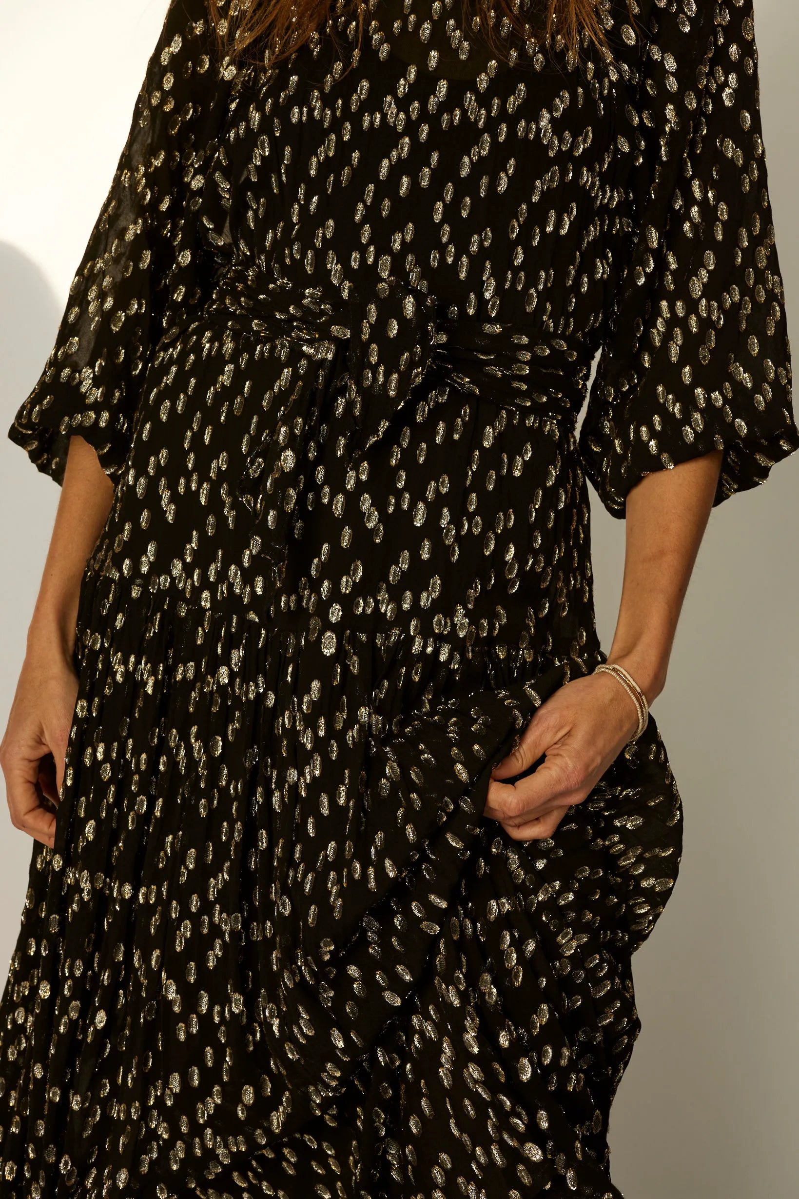 METALLIC CHIFFON