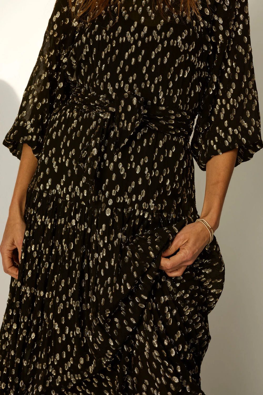 METALLIC CHIFFON