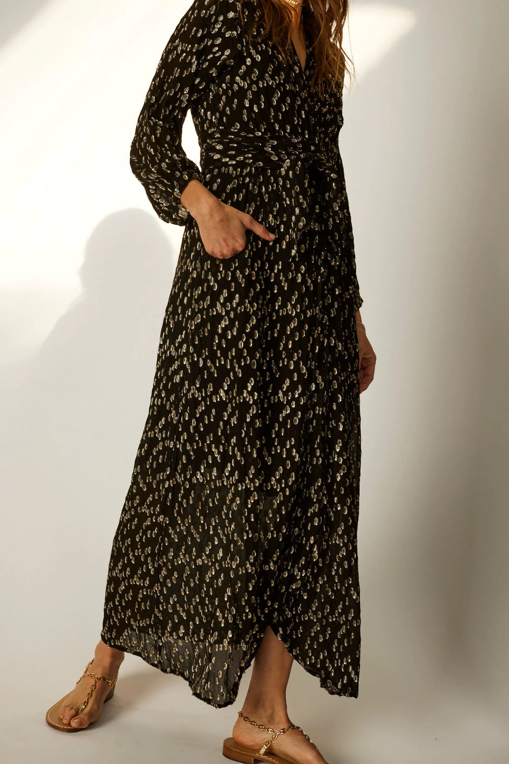 METALLIC CHIFFON