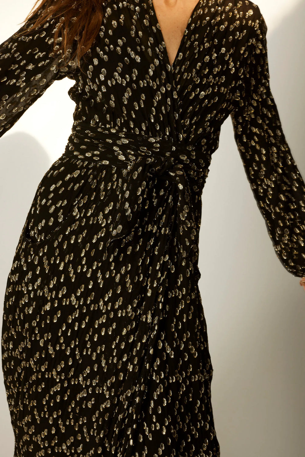 METALLIC CHIFFON