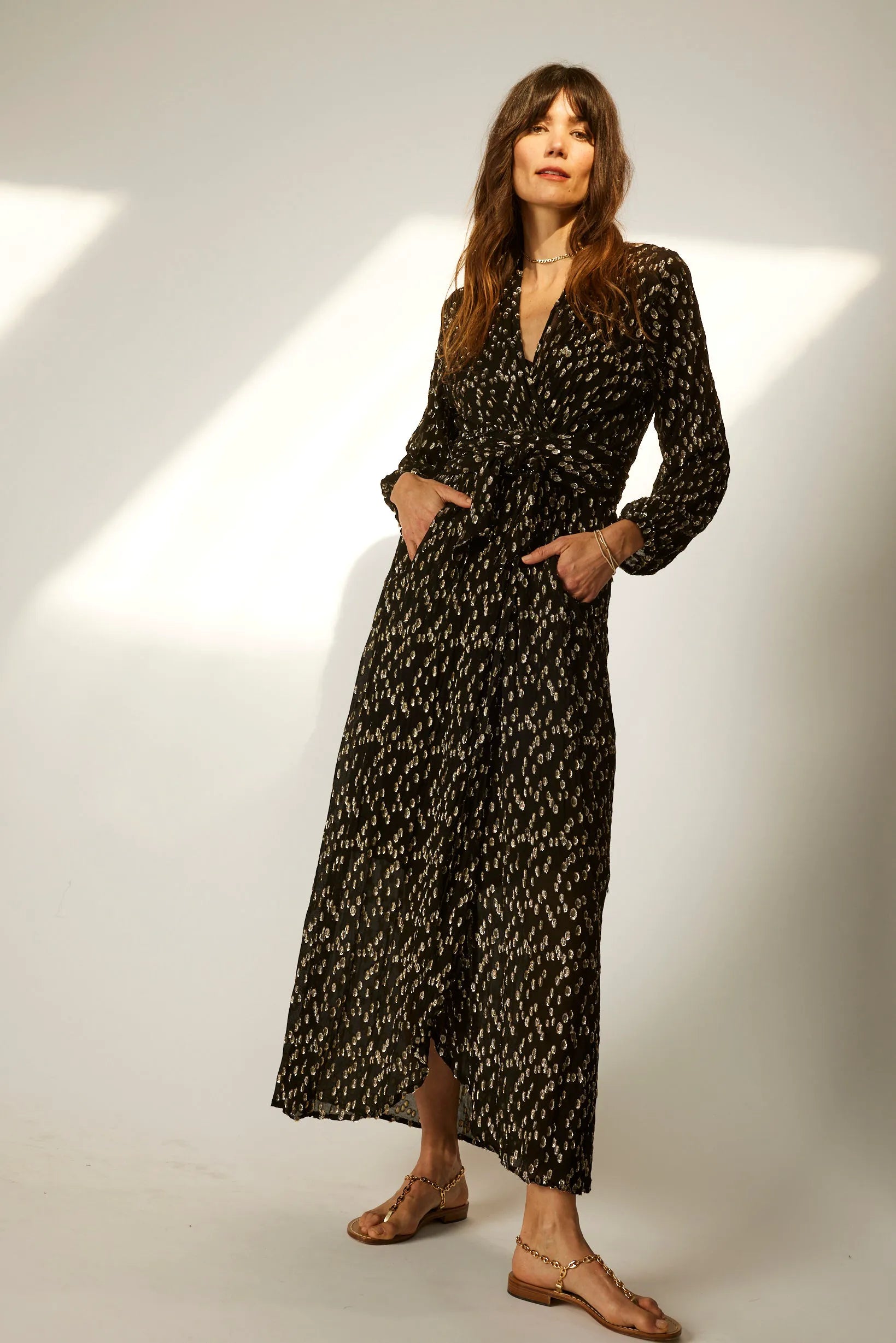 METALLIC CHIFFON
