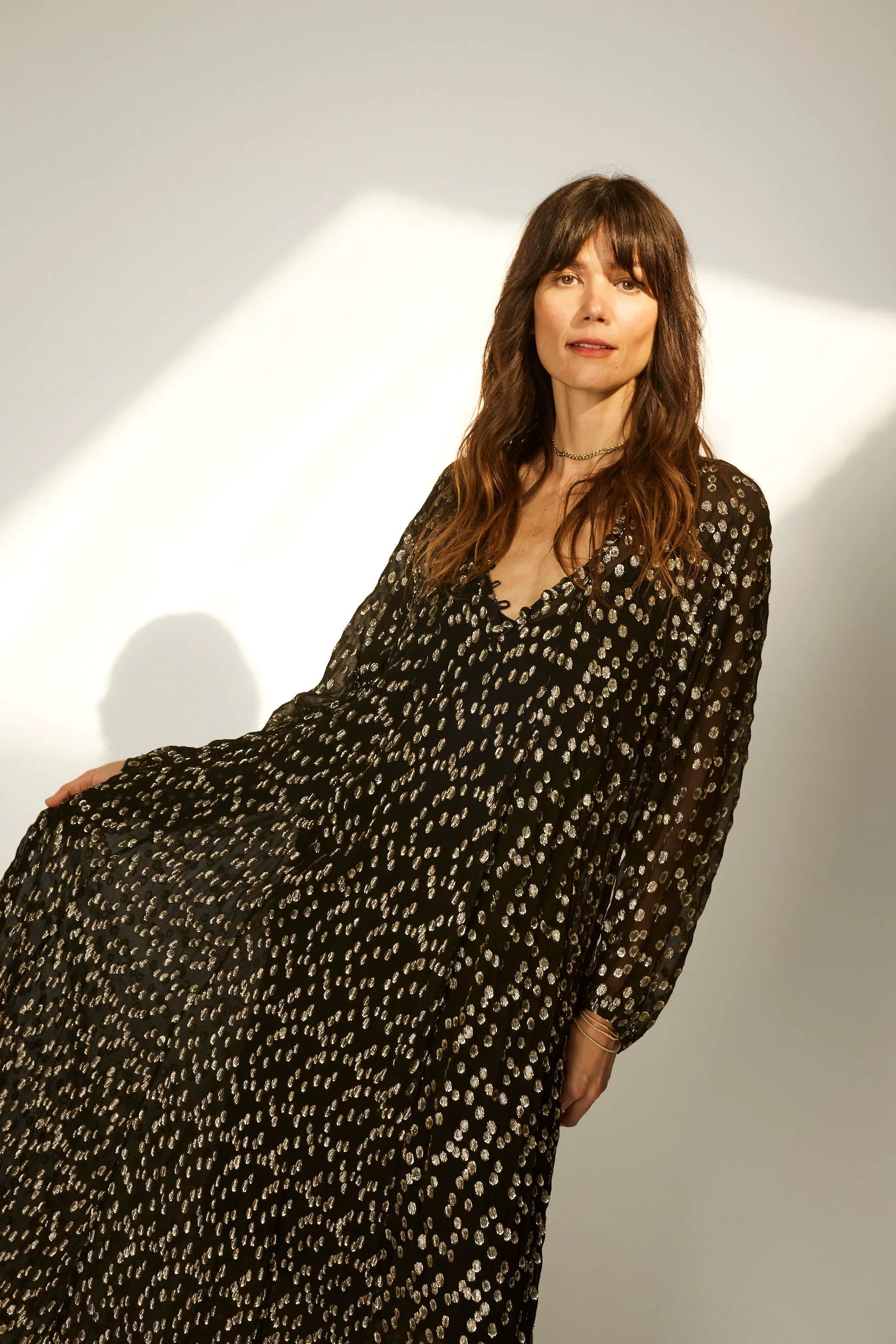 METALLIC CHIFFON