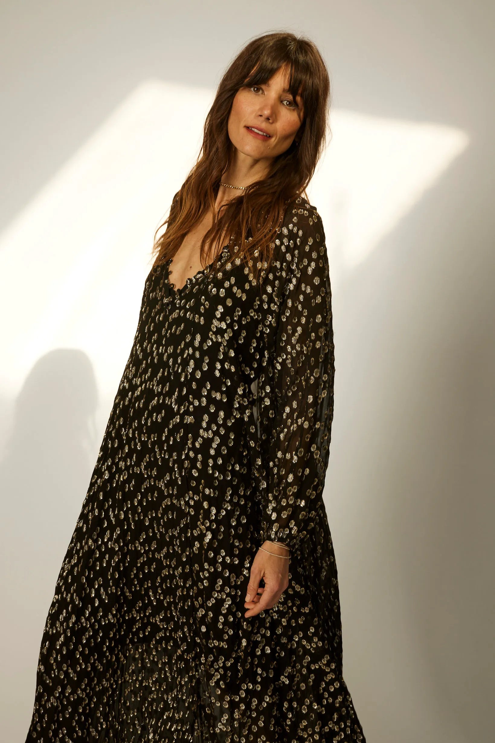 METALLIC CHIFFON