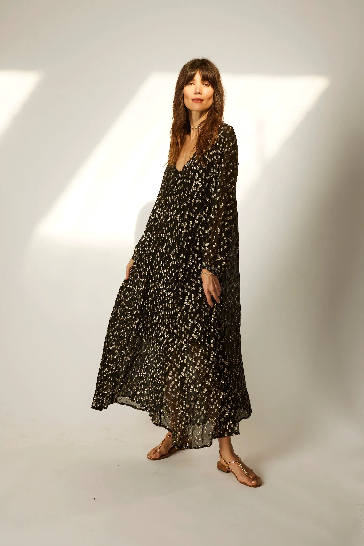 METALLIC CHIFFON