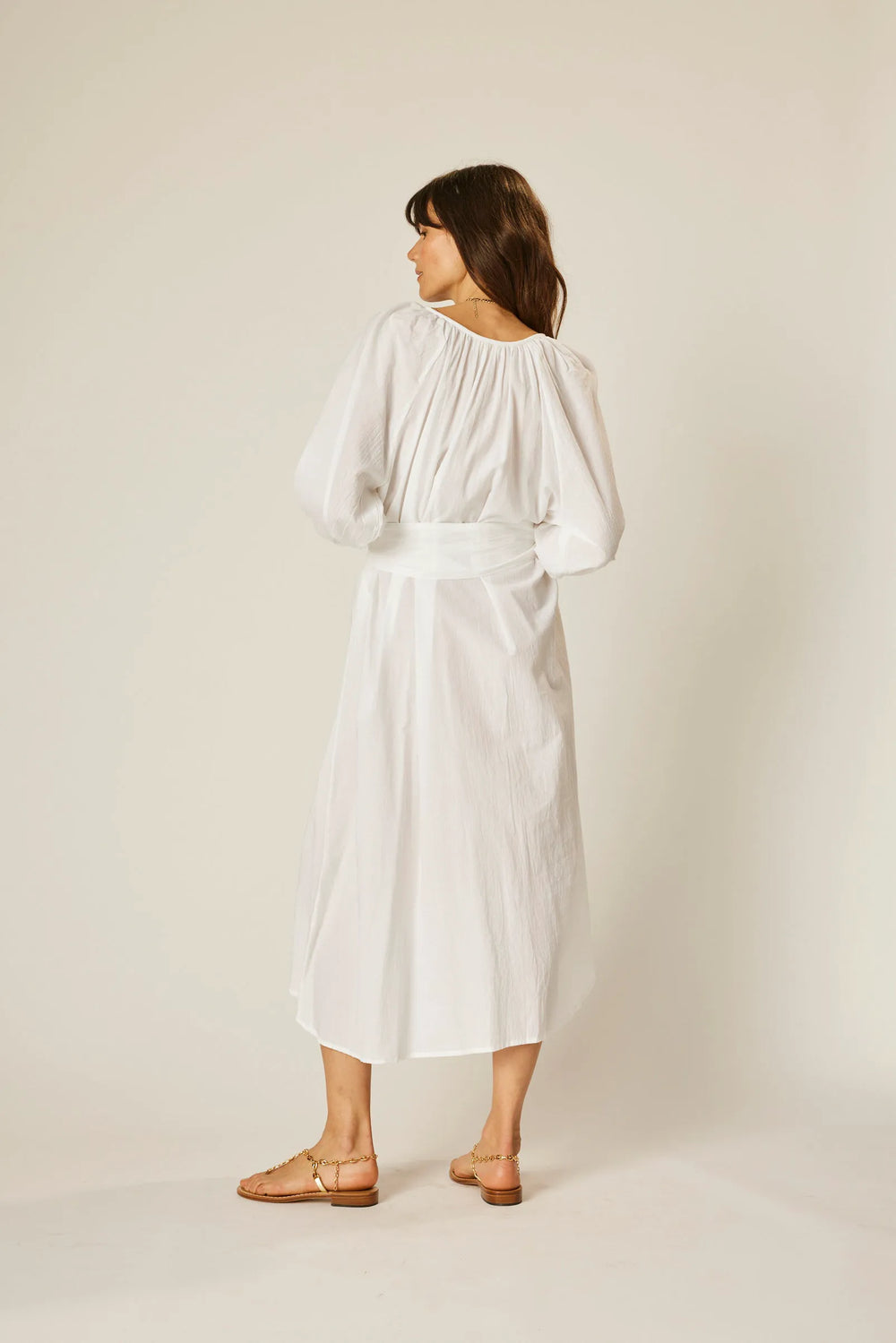 WHITE FLAT COTTON