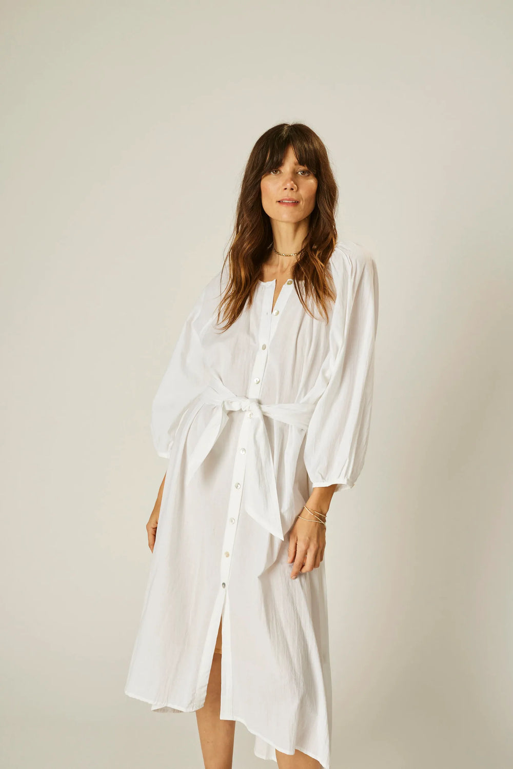 WHITE FLAT COTTON