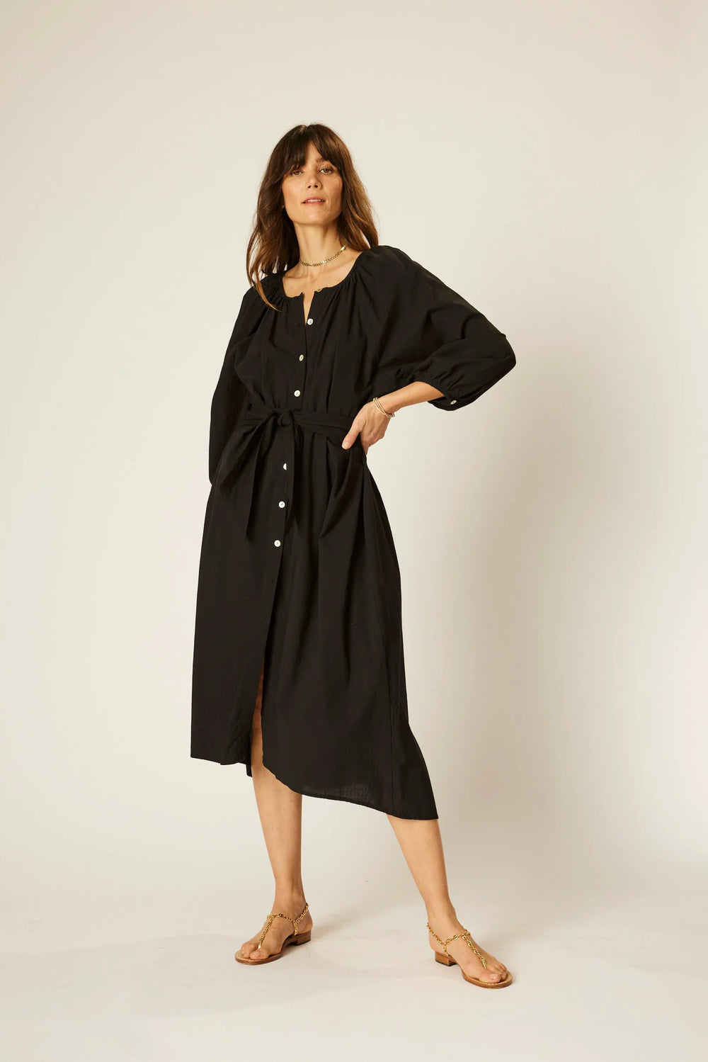 BLACK FLAT COTTON
