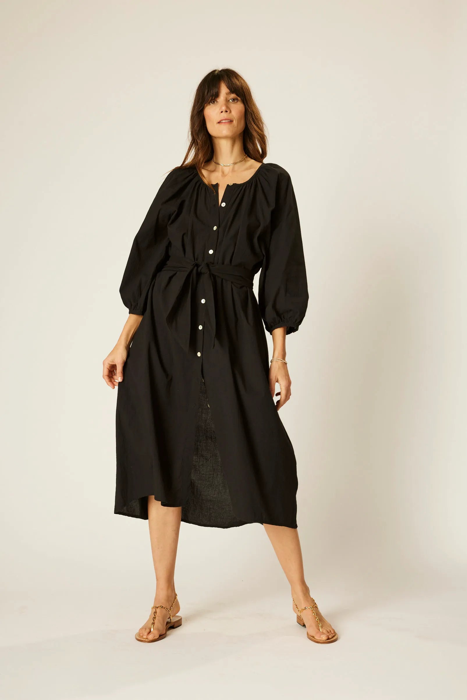 BLACK FLAT COTTON
