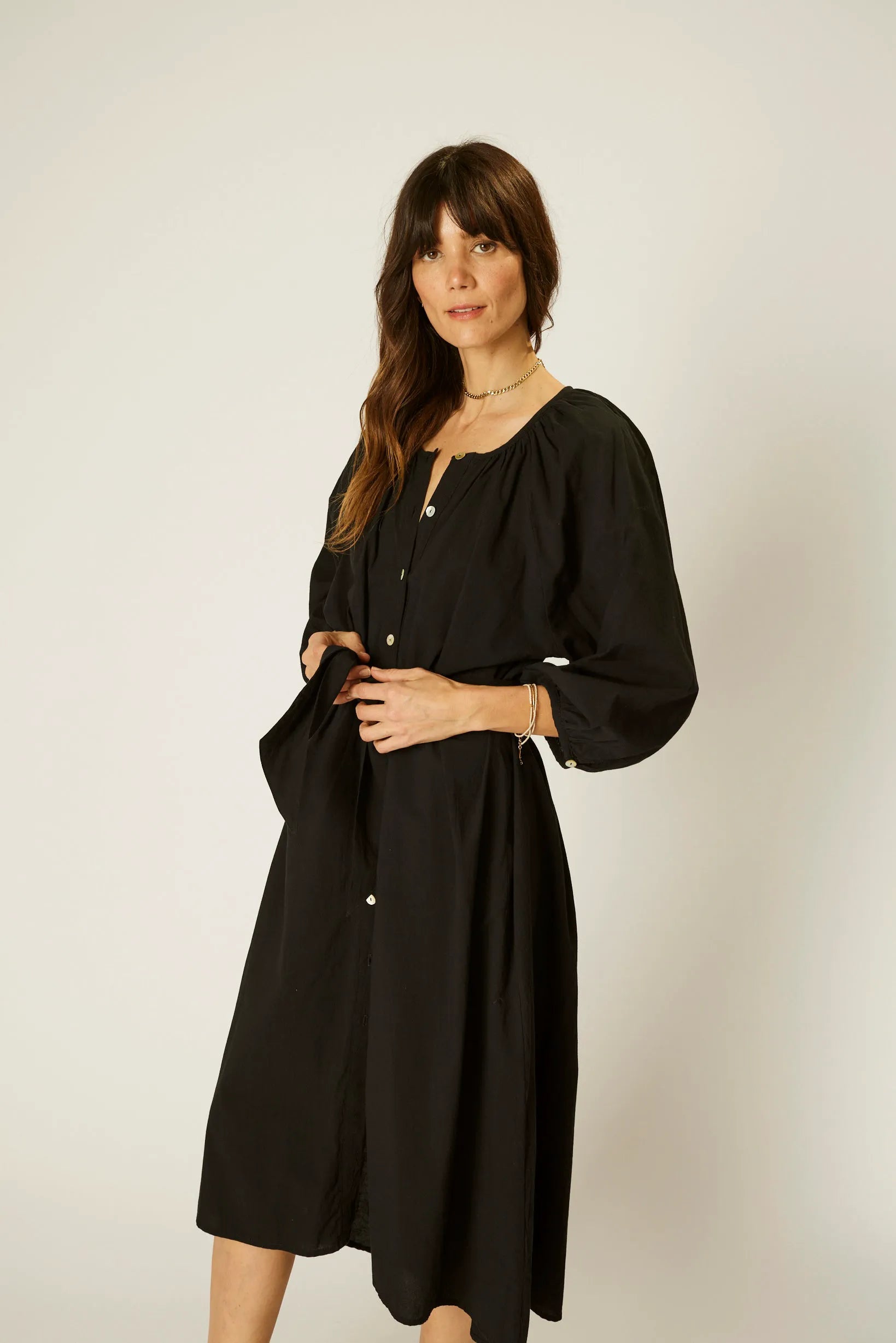 BLACK FLAT COTTON