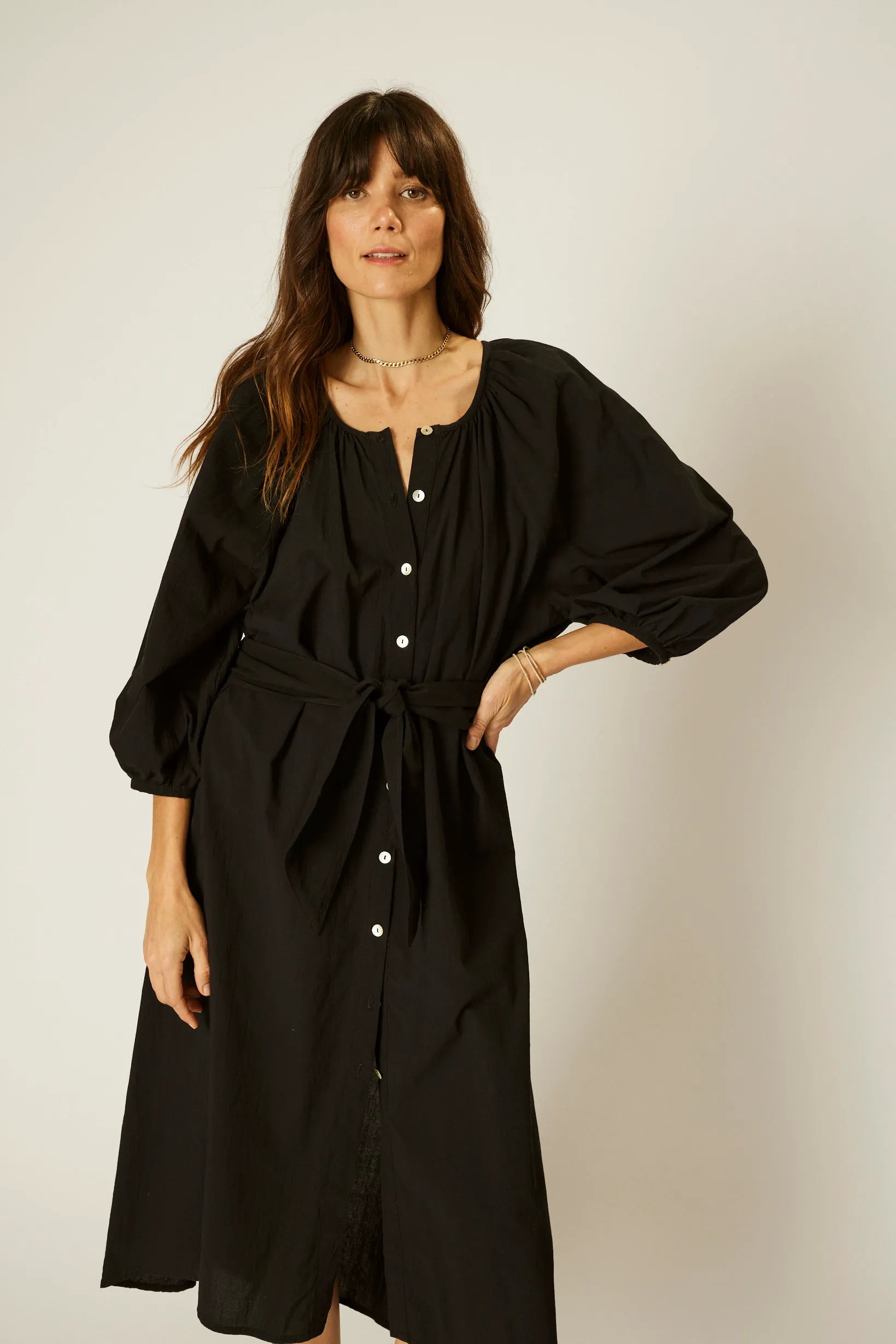 BLACK FLAT COTTON