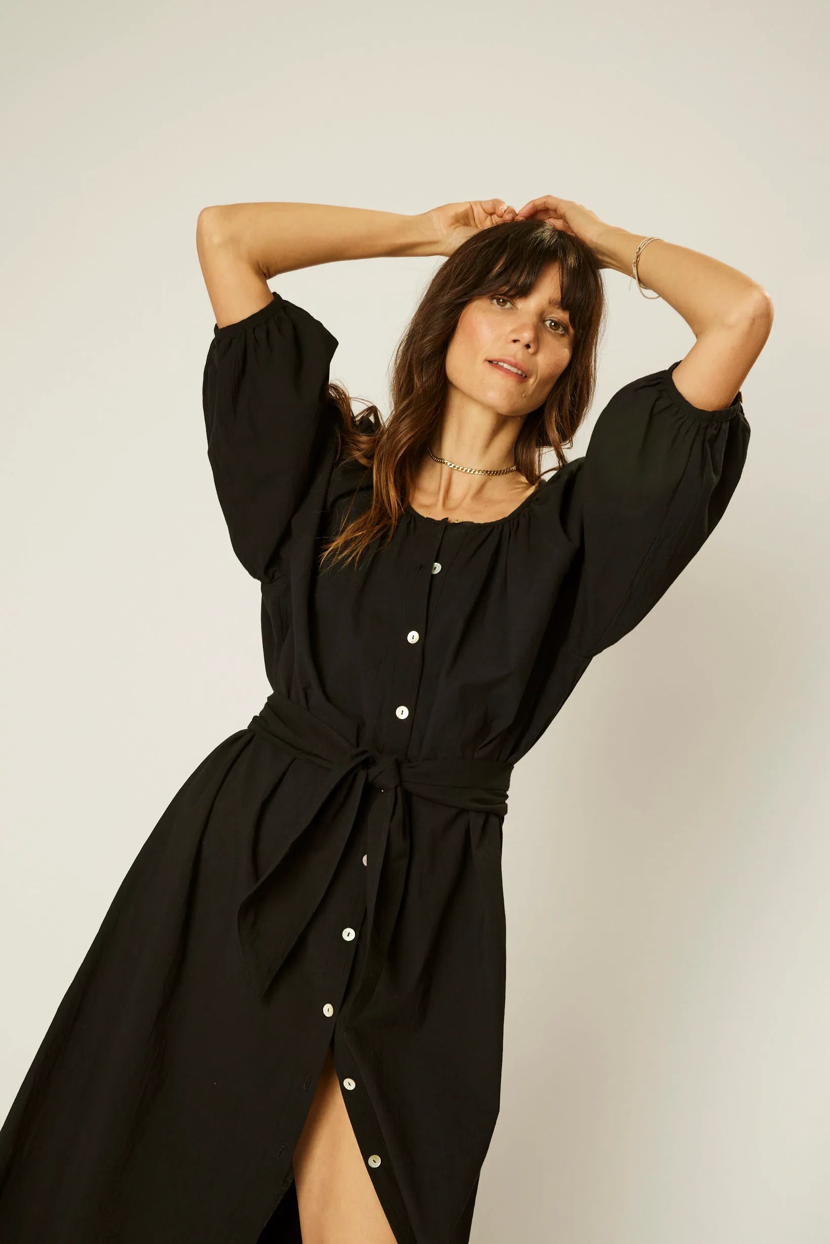 BLACK FLAT COTTON