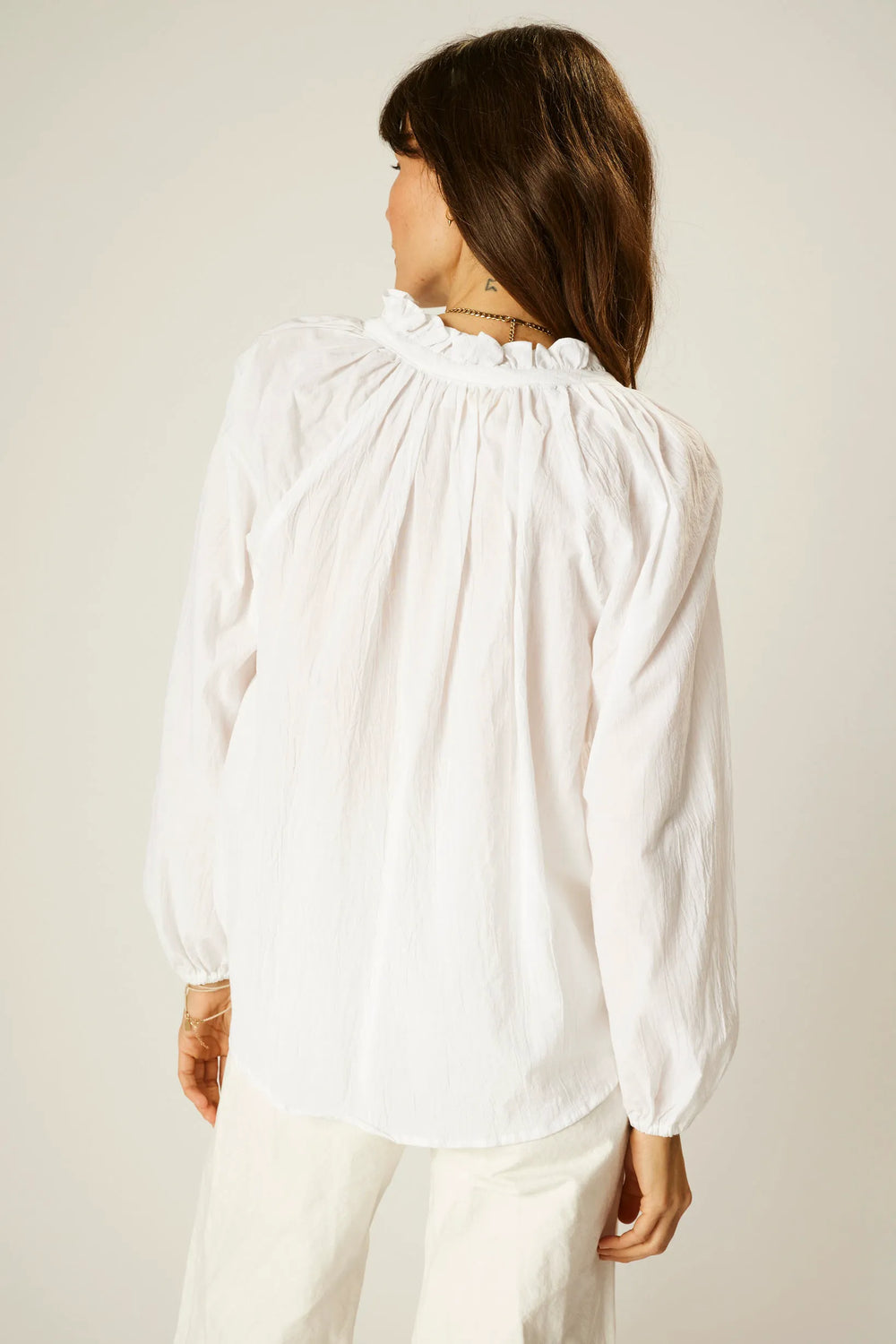 WHITE FLAT COTTON