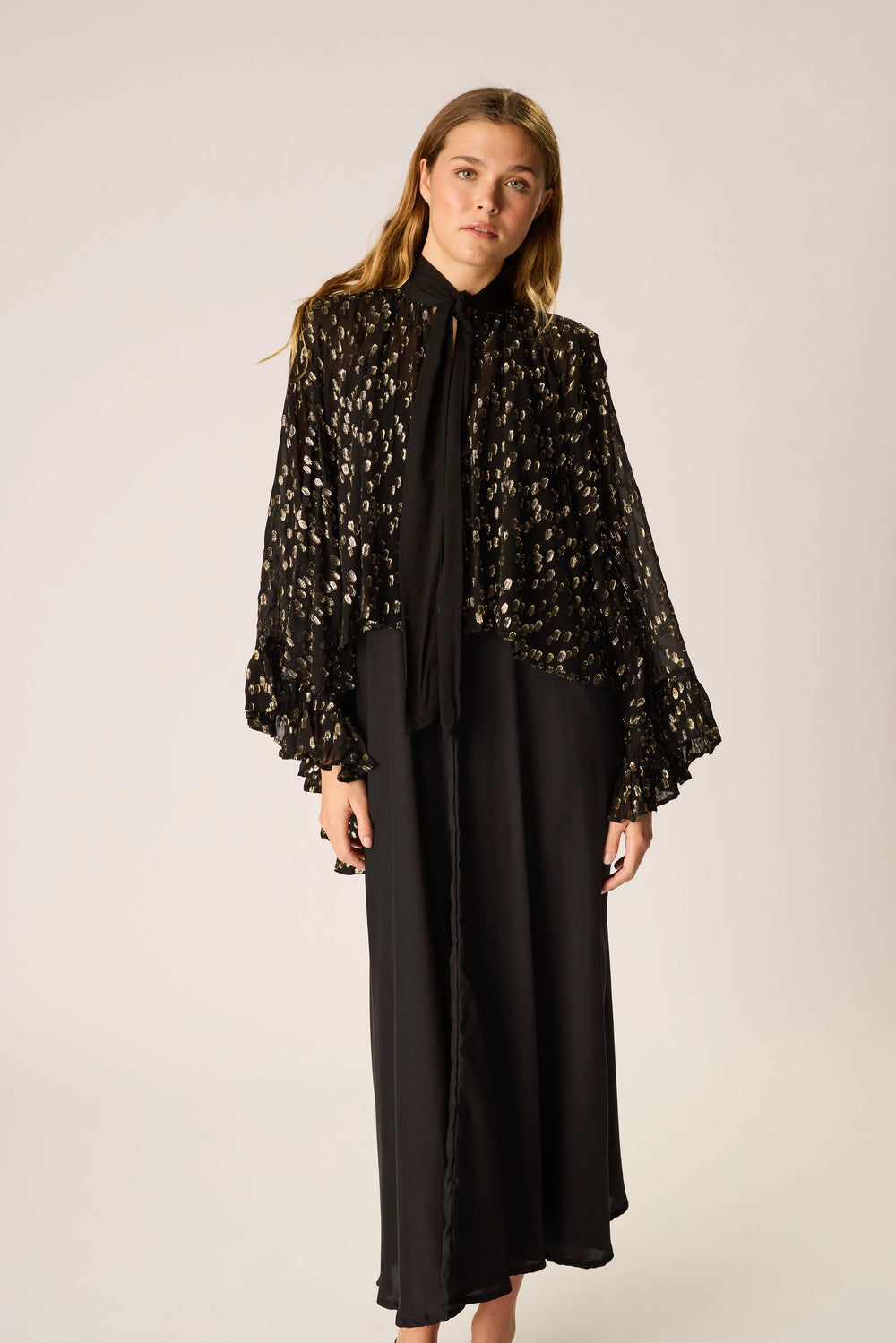 METALLIC CHIFFON